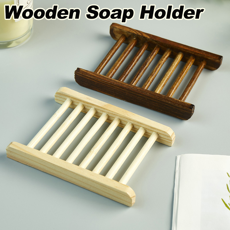 Soap Dish Draining - Plateau porte-savon en bois, porte-savon de