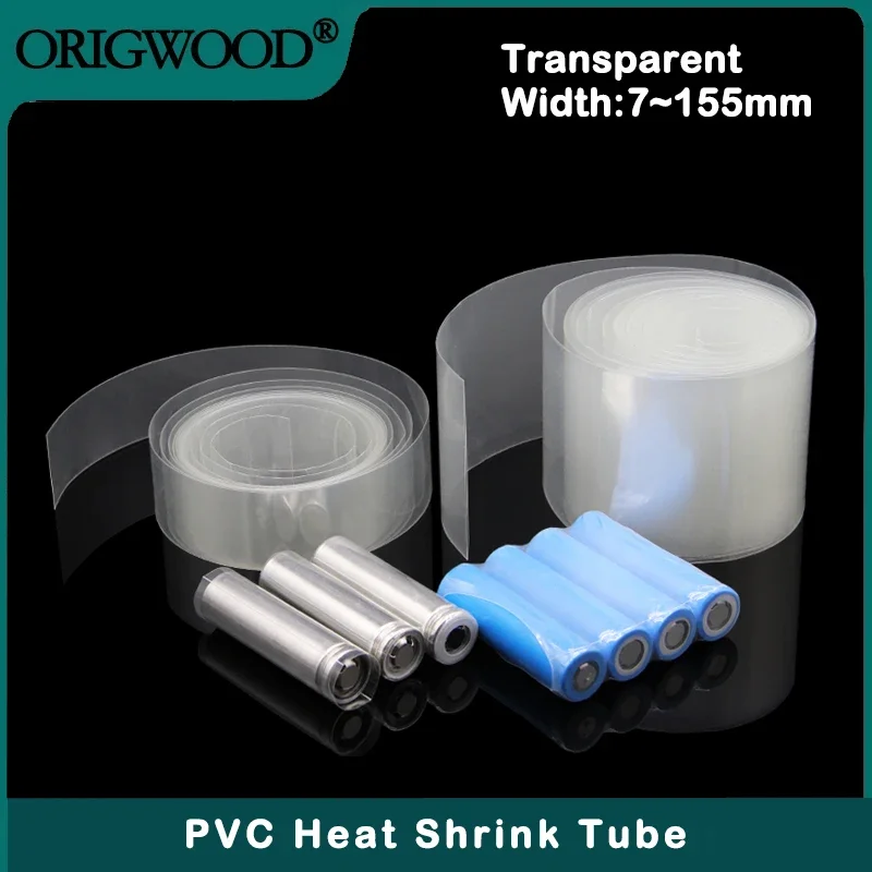 Shrink Wrap Pvc - Tube thermorétractable Transparent en PVC, 7