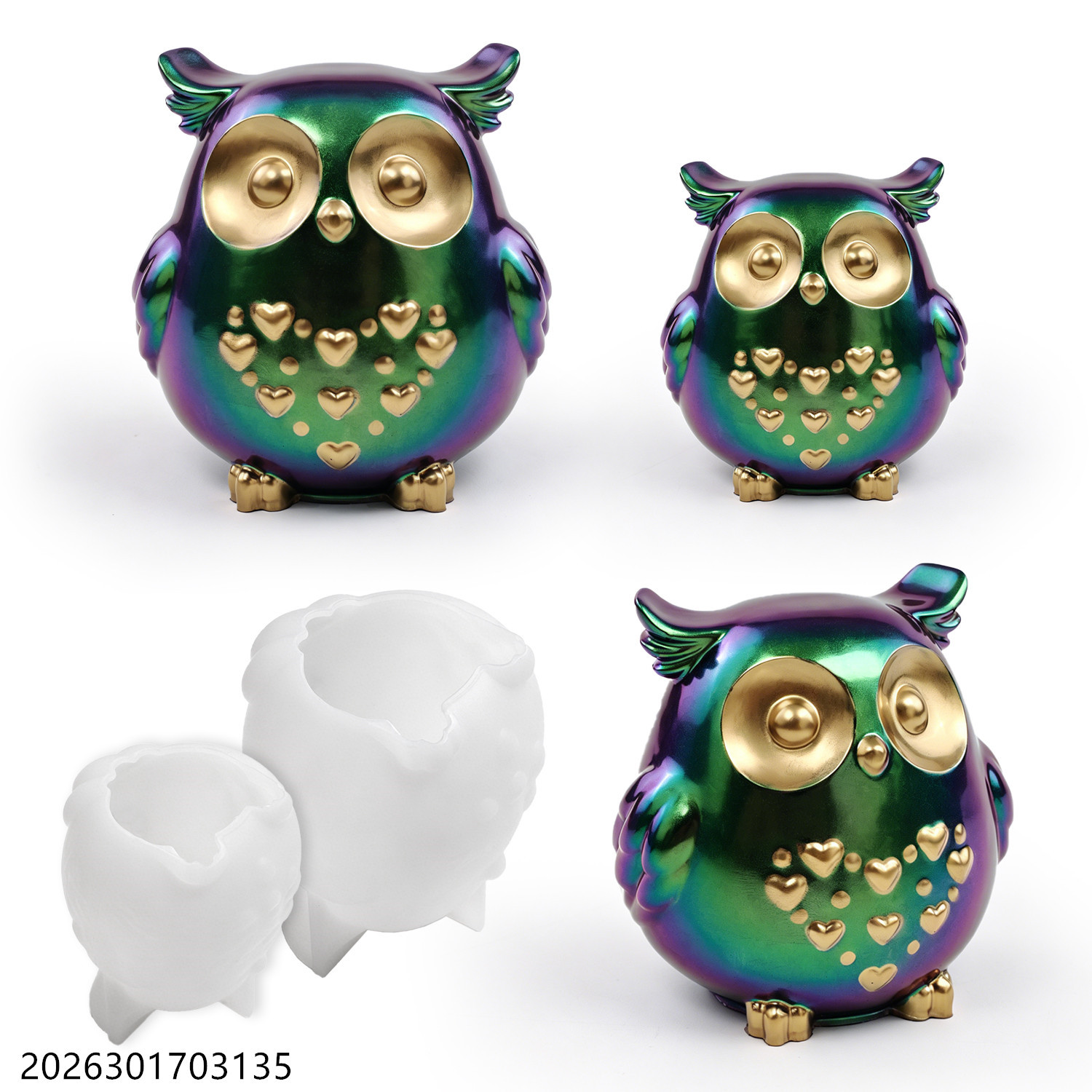Soap Making Party - Moule en silicone Hibou 3D en
