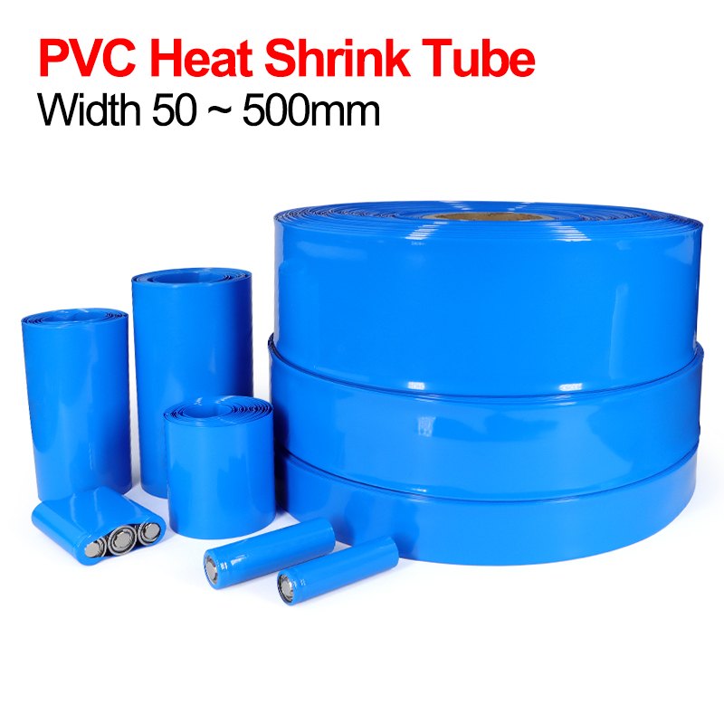 Shrink Wrap Pvc - Tube thermorétractable en PVC bleu de