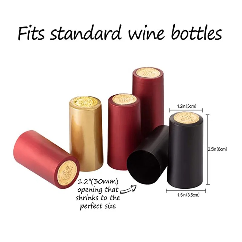 100 capsules thermorétractable - Shrink Wrap Pvc avis et prix