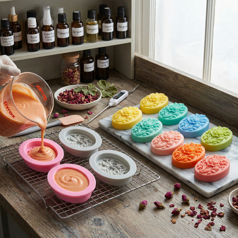 4 moules en silicone en forme  - Soap Making Party avis et prix